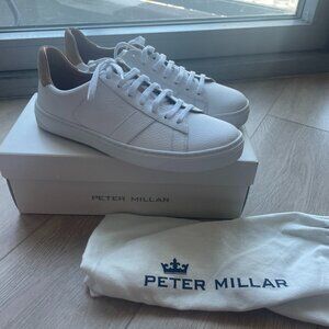 Brand New Peter Millar Ladies Vantage Pebble Grain Sneakers sz 10